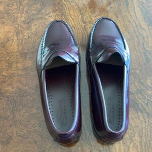 Bass Wejun Penny Loafers. Color Wine. Sz 10.5 2E. Wide.